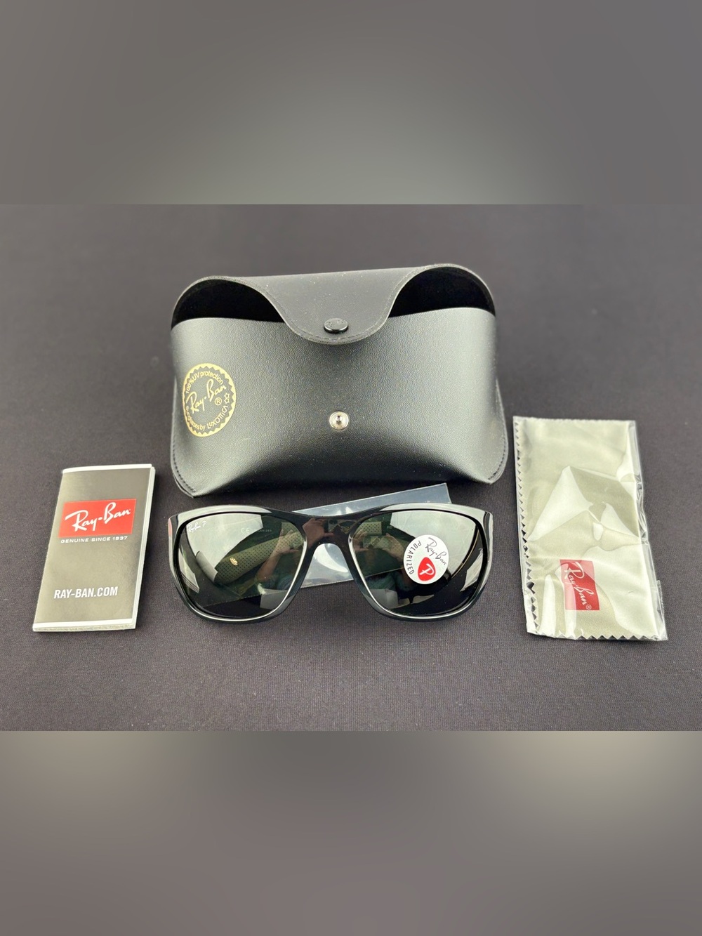 Ray-Ban Black Polarized Sunglass Style RB4307 or RB 4307, 6019A